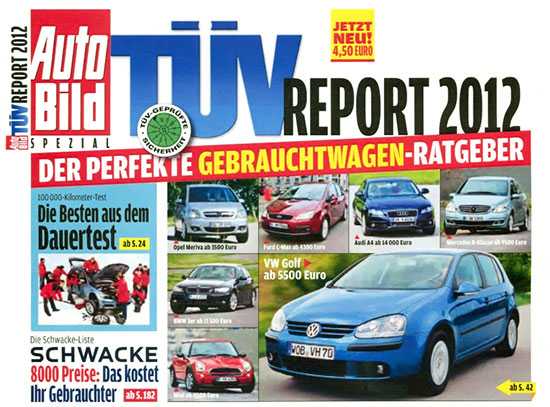 Рейтинг надёжности б/у авто tuv report 2021 - doroga.info