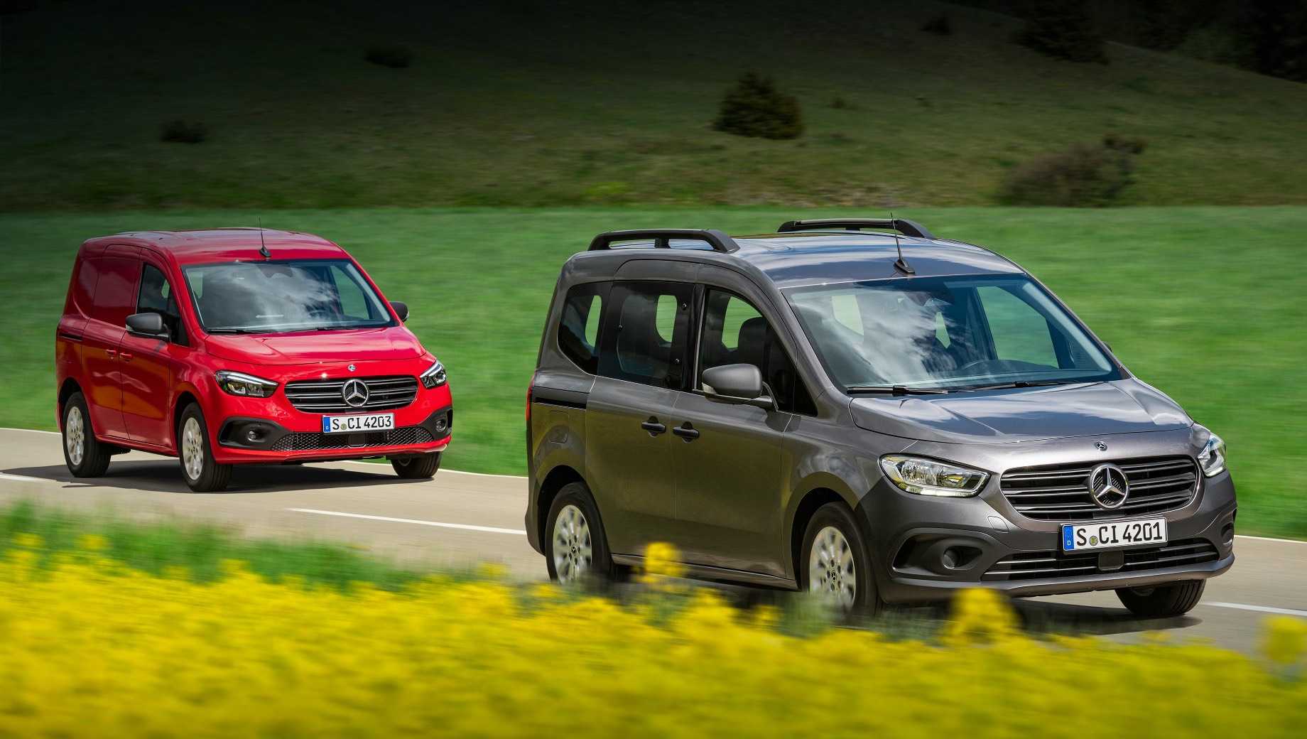 Перечень технических характеристик пассажирского Mercedes-Benz Citan W415, его стоимость и обзор с фото