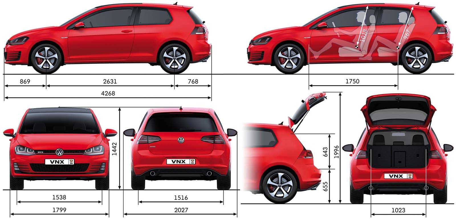 Volkswagen golf: поколения, кузова по годам, история модели и года выпуска, рестайлинг, характеристики, габариты, фото - carsweek